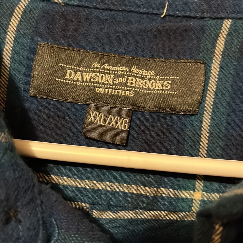 Men’s plaid Dawson and Brooks flannel - Picture 2 of 2